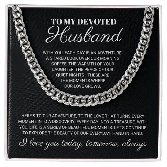 To My Devoted Husband - Here's to Our Adventure