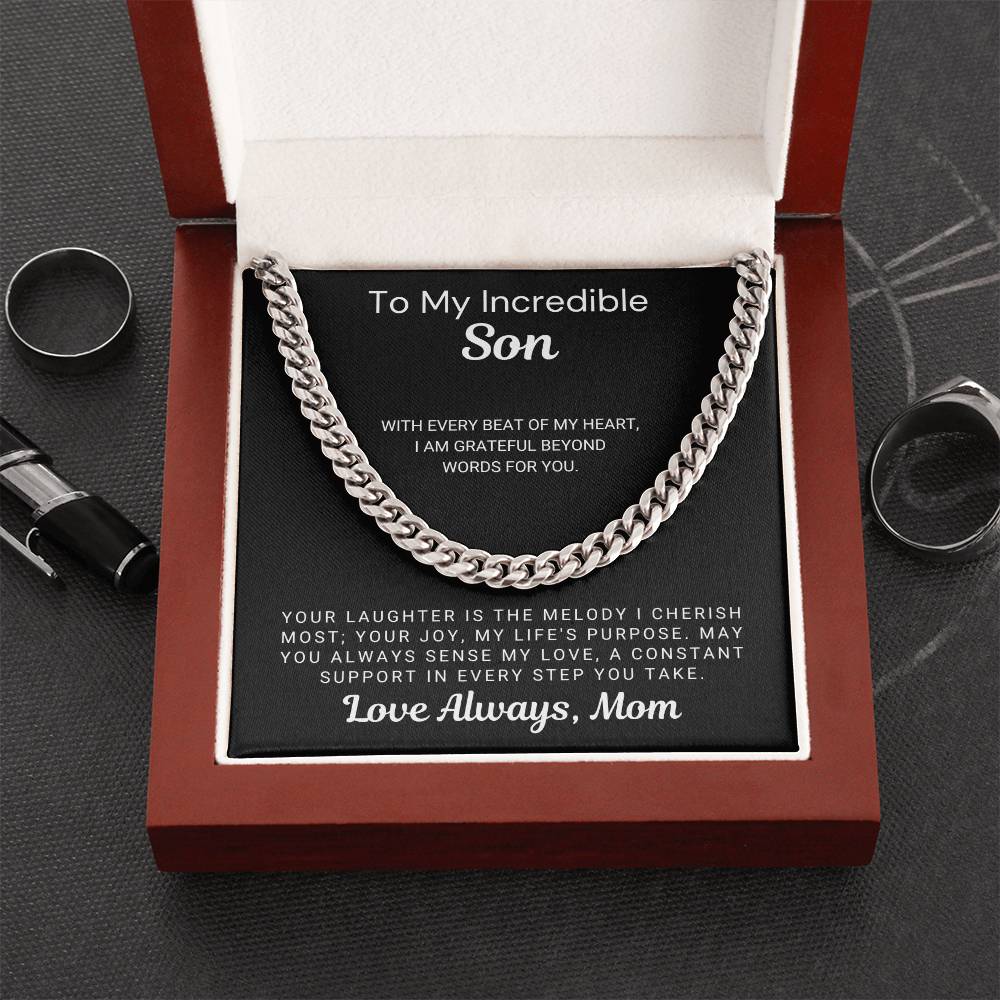 To My Incredible Son - May You Always Sense My Love