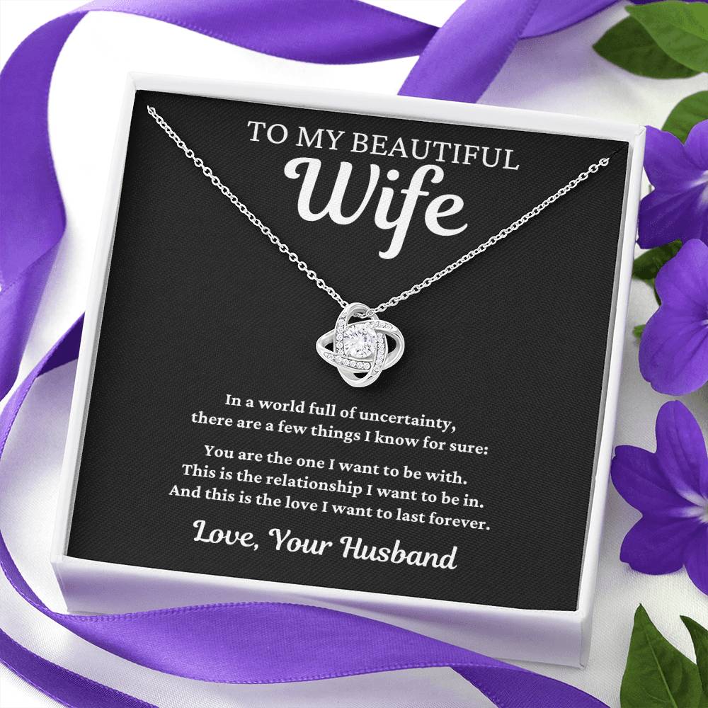 To My Beautiful Wife - In a World Full of Uncertainty