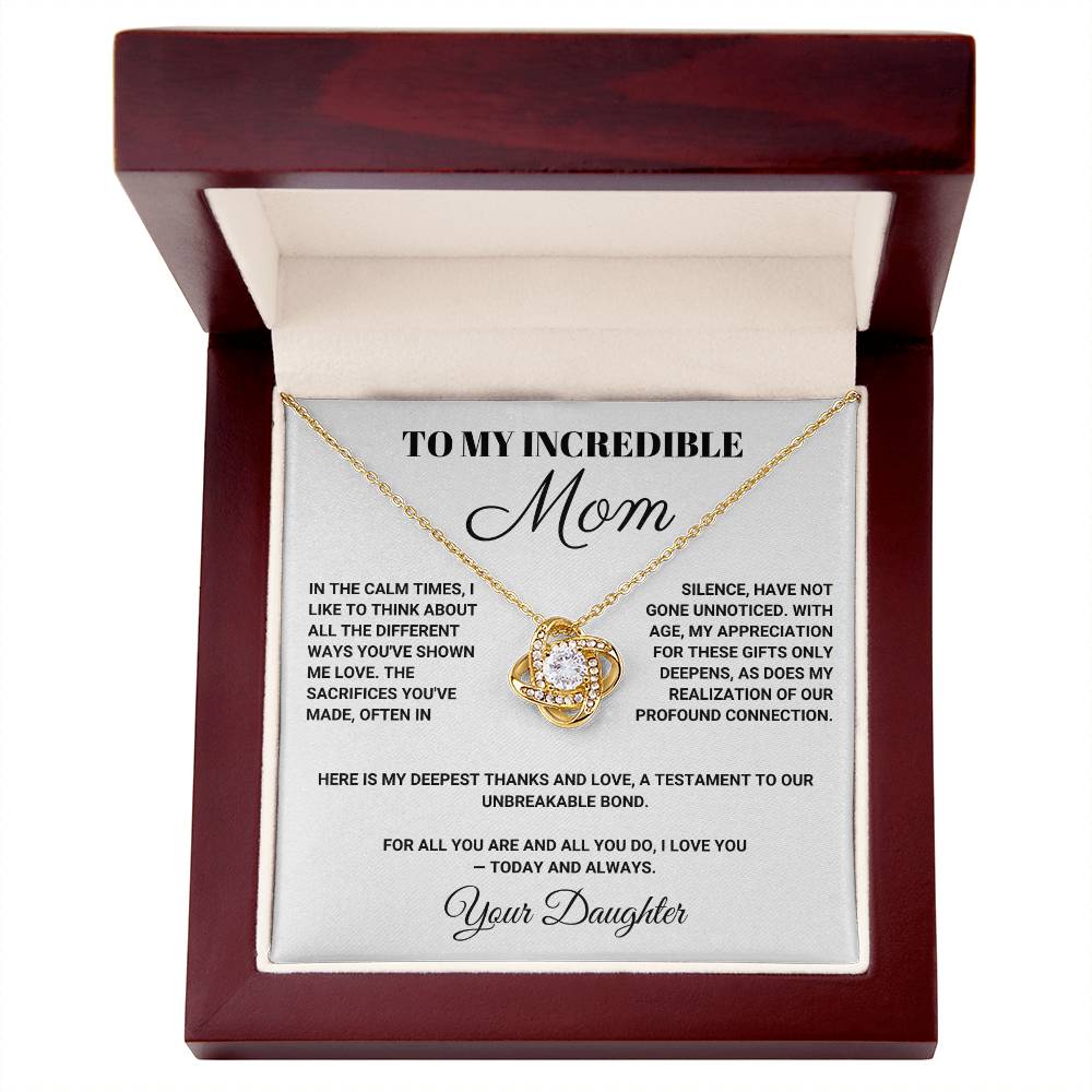 To My Incredible Mom - In the Calm Times