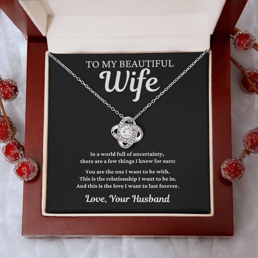 To My Beautiful Wife - In a World Full of Uncertainty